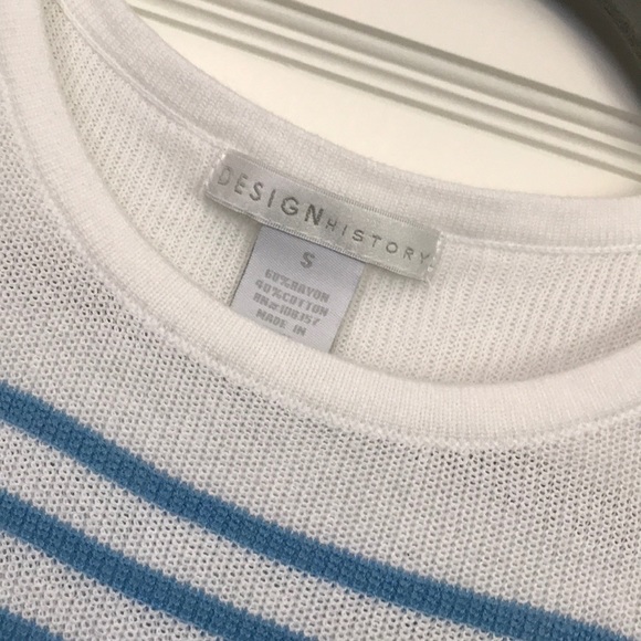 Striped Peep Shoulder Sweater - Picture 3 of 3